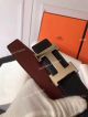 New Replica Hermes Red Stitch Leather Belt and polished 'H' buckle (5)_th.jpg